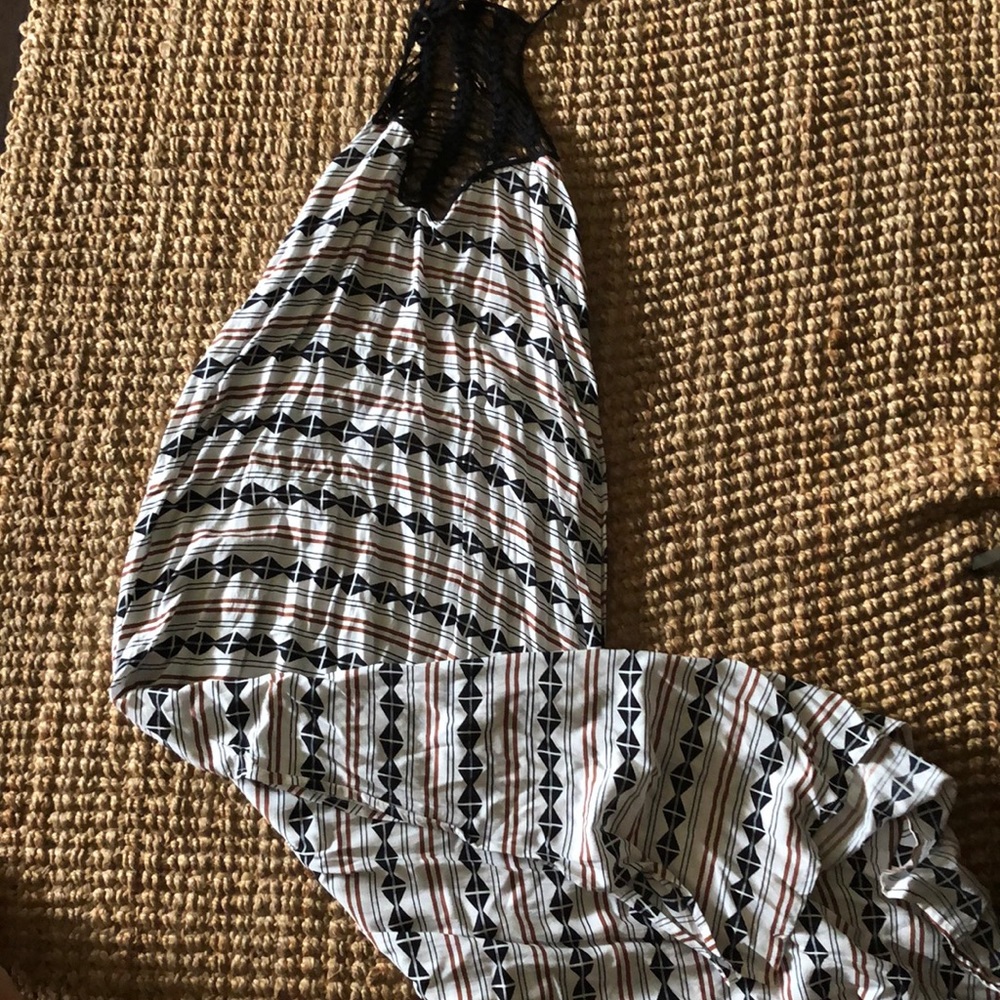 Acacia Maxi dress coverup size P with crochet top